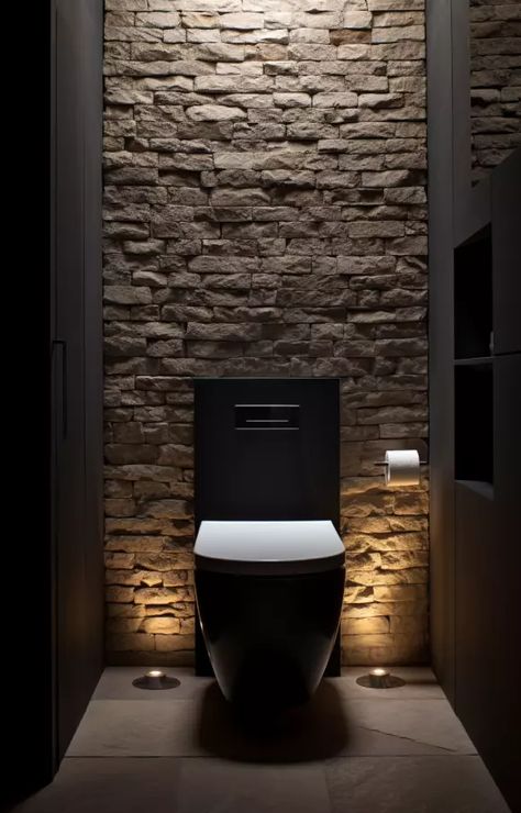 Déco toilette chic : ces inspirations de WC modernes - BCG Trending Bathroom Colors, Small Toilet Design, Wc Decoration, Wc Ideas, Best Bathroom Paint Colors, Toilet Restaurant, Toilette Design, Toilet Room Decor, Wc Design