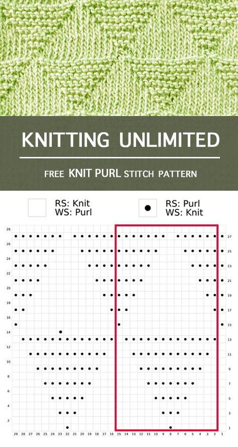 Knitting Unlimited - Triangles Knit Purl Pattern Triangle Knitting Pattern, Knit Afghan Patterns, Knitting Patterns Free Blanket, Knitting Patterns Free Hats, Knitted Afghans, Tapestry Crochet Patterns, Purl Stitch, Knitted Baby Blankets, Afghan Pattern