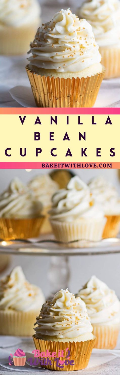 Vanilla Cupcake Recipe From Scratch, Best Vanilla Cupcake Recipe, Perfect Vanilla Cake Recipe, Cupcake Recipes From Scratch, Vanilla Bean Cupcakes, Lemon Cream Cheese Frosting, Lemon Frosting, Vanilla Cupcake Recipe, Vanilla Spice