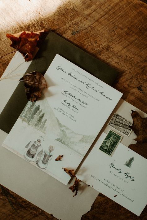 Weding Invitation, Blush And Navy Wedding, Boho Summer Wedding, Forest Weddings, Colorado Destination Wedding, Mountain Wedding Invitations, Forest Theme Wedding, Cabin Wedding, Wedding Moodboard