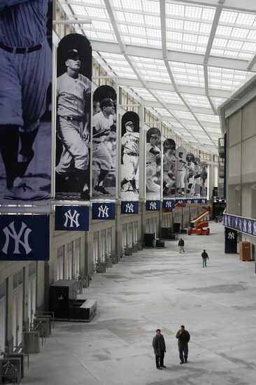 the great hall; yankee stadium: the bronx, new york New York Yankees Stadium, Yankees Baby, Major League Baseball Stadiums, Go Yankees, Damn Yankees, Baseball Park, The Great Hall, Hairstyles Pictures, New York Yankees Baseball