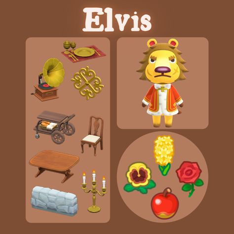 Elvis Animal Crossing, Animal Crossing Yard Guide, Animal Crossing Yard, Acnh Yard, Acnh Villagers, Yard Ideas Diy, Ideas For Dogs, Cozy Gaming, Animals Crossing