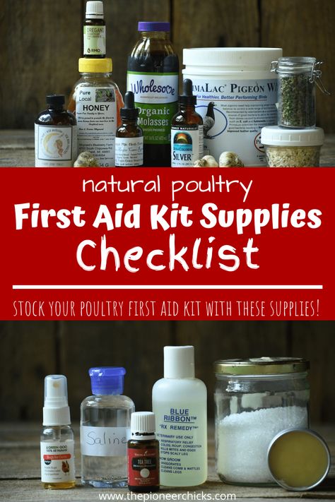 Chicken First Aid Kit, Meat Birds, Poultry Supplies, Chicken Treats, Raising Backyard Chickens, Chicken Garden, Hobby Farm, Free Checklist, Mini Farm