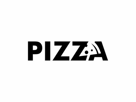 pizza 17/365 by Ak desain Pizza Typography Design, Logo Tipografi, Bakery Pizza, Gestalt Principles, Logo Handwritten, Logo Typo, Typographie Logo, Clever Logo Design, Typo Logo Design