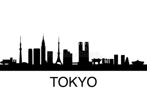 Tokyo Skyline. Detailed skyline of Tokyo, Japan , #AFFILIATE, #Skyline, #Tokyo, #Detailed, #Japan, #skyline #ad Downtown Street, Restaurant Logos, Mosque Silhouette, Tokyo Skyline, Japan Illustration, T Shirt Logo Design, Japan Logo, Skyline Silhouette, Shirt Logo Design