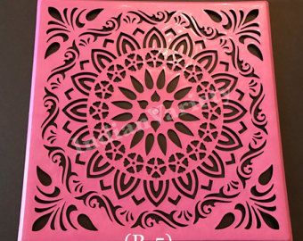 12" Re-Usable Plastic Rangoli Stencil/kolam/Art/Decoration/Festival/Party/Fun/Pooja/Diwali/Ugadi Rangoli Drawing, Kolam Art, Rangoli Colours, Floor Decoration, Craft Painting, Acrylic Paint On Wood, Stenciled Floor, Rangoli With Dots, Free Hand Drawing