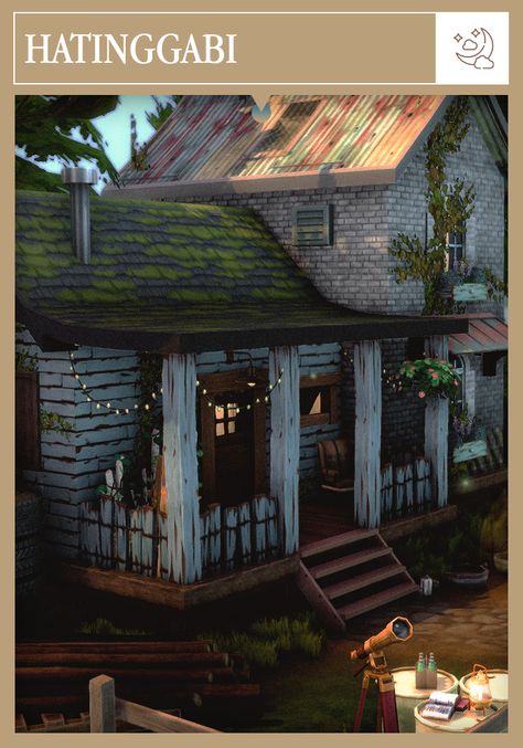 Sims 4 Abandoned House No Cc, Sims 4 Shack House, Cabin Sims 4 Cc, Sims 4 Tiny Cabin, Sims 4 Estate Build, Sims 4 Cabin Layout, Sims 4 Abandoned House Cc, Sims 4 Apocalypse House, Sims 4 Moonwood Mill House