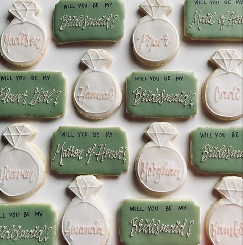 Cookie Bridesmaid Proposal, Bridesmaid Proposal Cookies, Proposal Cookies, Bridesmaid Cookies, Bridal Proposal, Be My Bridesmaid, Bridesmaid Proposal, My Flower, Wizard