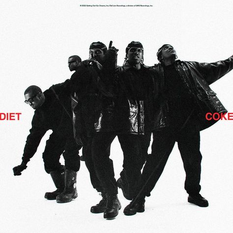 Kanye West Cover, Group Shot Photography, Pusha T, Cover Art Design, Diet Coke, Gi Joe, X Ray, Kanye West, Graphic Poster