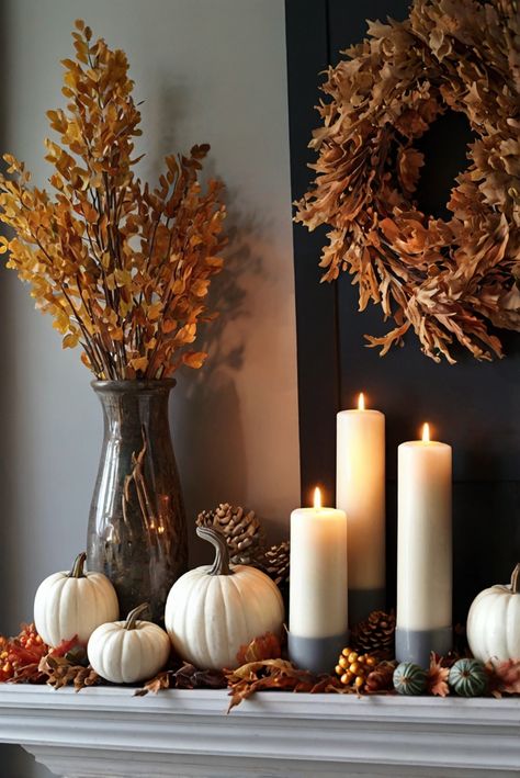 Fall Furniture , Autumn Cozy Fall ,Decor Easy Fall ,
Decor Neutral Fall ,Decor Fall ,Decor Inspiration ,Fall Decor Ideas Fall Decor On Mantle, Fireplace Wreath Decor, Fall Mantle Decor Ideas, Fall Decor Fireplace Ideas, Mantle Fall Decor, Thanksgiving Mantle Decor, Simple Mantle Decor, Simple Mantle, Fall Mantels