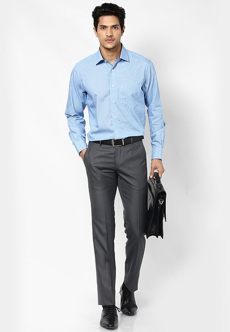 Outfit Ideas For Men: What To Wear With Grey Pants https://outfitideashq.com/outfit-ideas-for-men-what-to-wear-with-grey-pants/ Navy Blue Shirt Outfit, Blue Shirt Grey Pants, Hairstyles Zayn, Blue Colour Shirt, Knuffle Bunny, Grey Pants Outfit, Grey Pants Men, Light Blue Dress Shirt, Blue Dress Shirt