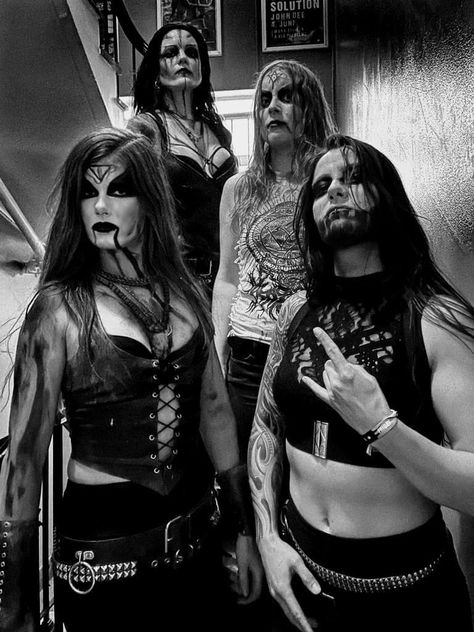 Girls Rockstar, Character Customization, Corpse Paint, Ladies Of Metal, Black Metal Girl, Black Metal Art, Heavy Metal Girl, Heavy Metal Art, Gothic Vampire