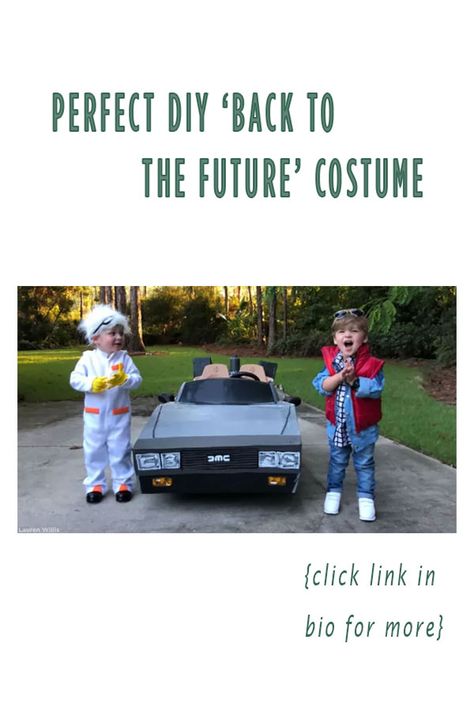 Back To The Future Family Halloween Costume, Doc Brown Back To The Future, Back To The Future Family Costume, Back To The Future Halloween, Back To The Future Costume, Costumes 2023, Future Costume, Themed Halloween Costumes, Creative Lesson Plans