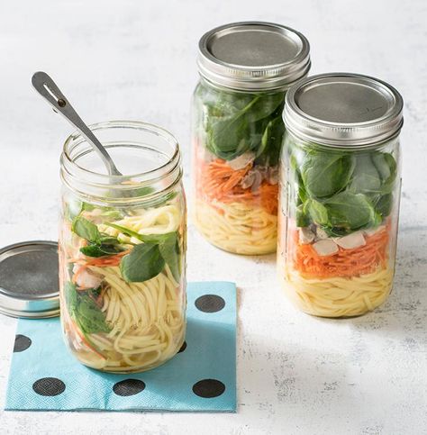 Mason Jar Miso Noodle Soup Noodles In A Jar, Noodle Jar, Miso Noodle Soup, Pork Chops And Gravy, Soup Base, Best Chili Recipe, Smothered Pork Chops, Passover Recipes, Giant Food