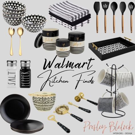 2Pcs Salad Spoon Fork Set … curated on LTK Black Gold Silver Kitchen Decor, Black Gold And White Kitchen Decor, White Kitchen With Black Accessories, Black Cream And Gold Kitchen, Black And Grey Kitchen Accessories, Grey Black And Gold Kitchen, Black And Gold Kitchen Accessories, Black White And Gray Kitchen Decor Ideas, Black White And Gold Kitchen Modern