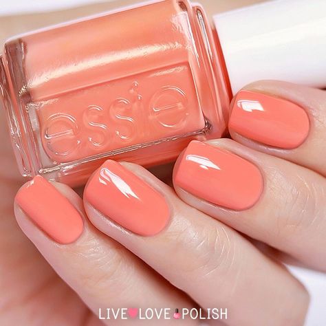 Nails Essie Tart Deco, Essie Nails, Coral Nails, Best Nail Polish, Essie Nail Polish, Nail Forms, Popular Nails, Essie Nail, Nail Designs Glitter