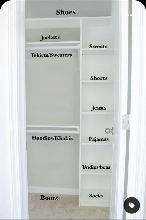 Small Closet Organization Bedroom, Room Organization Bedroom, Closet Design Layout, Closet Renovation, Open Closet, Closet Layout, Closet Remodel, Room Redesign, Small Closet