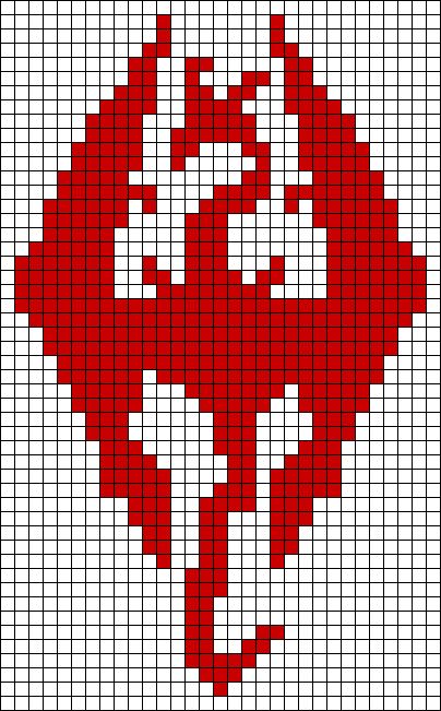 Alpha pattern #54962 | BraceletBook Skyrim Crochet Pattern Free, Game Of Thrones Alpha Pattern, Dnd Alpha Patterns, Dragon Pixel Art Grid, Dragon Alpha Pattern, Dragon Pixel Art, Minecraft Pattern, Fantasy Dragons, Crochet Grid