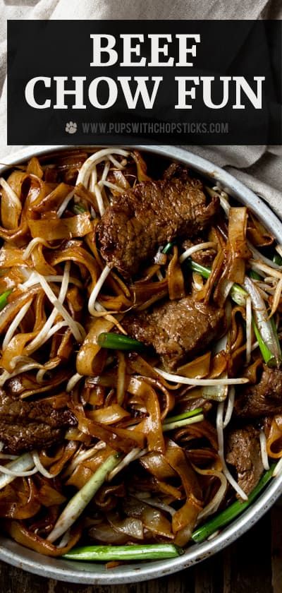 A classic Cantonese Beef Chow Fun Noodles recipe (aka Gon Chow Ngo Ho) made with chewy flat ho fun rice noodles and tender flavourful beef slices that is simple and quick to throw together so you can enjoy this any day of the week! #chinesefood #noodlesrecipe #beefnoodle #stirfrybeef #easydinner #chinesetakeout #asianrecipe Cantonese Beef, Beef Chow Fun Recipe, Chow Fun Noodles, Beef Chow Fun, Chow Fun Recipe, Chow Fun, Rice Noodle Recipes, Asian Noodle Recipes, Mapo Tofu