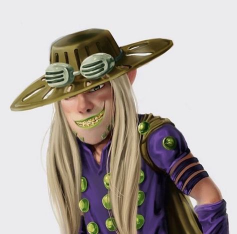 Gyro Zeppeli Smile, Female Gyro Zeppeli, Funny Jojo, Meme Comic, Funny Icons, Como Fazer Short, Gyro Zeppeli, Jojo Reference, Inside Joke