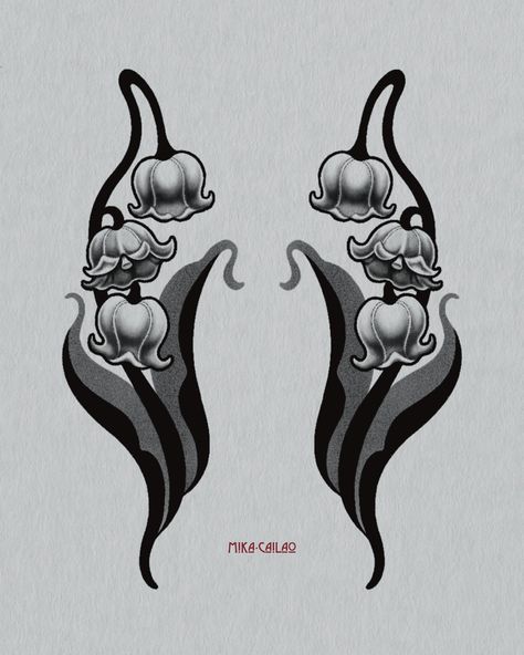 • available design • lily of the valley • symmetrical art nouveau thigh pieces can be tattooed in black and grey or colour 🖤♥️ i’d love to tattoo these! ___________________________________________________ DM OR EMAIL TO BOOK mikacailaotattoo@gmail.com or for something similar/custom BOOKING FORM IN BIO studio located in chippendale @spiderandflytattoo thank you x . . . #artnouveau #artnouveautattoo #tattooapprentice #tattoo #tattoos #tattoodesign #tattooideas #symmetry #symmetricalta... Art Nouveau Lily Of The Valley, Symmetrical Back Tattoo, Art Nouveau Tattoo Design, Lily Of The Valley Tattoo, Symmetrical Art, Symmetrical Tattoo, Art Nouveau Tattoo, Tattoos Inspo, Shell Tattoos