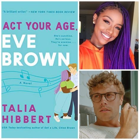 "Act Your Age, Eve Brown" by Talia Hibbert Talia Hibbert Books, Act Your Age Eve Brown Aesthetic, Act Your Age Eve Brown, Everything Everything Book, Talia Hibbert, Eve Brown, Black Romance Books, Interracial Art, 2023 Books