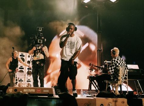 Frank Ocean On Stage, Frank Ocean Concert Aesthetic, Frank Ocean Mac Wallpaper, Frank Ocean Landscape, Frank Ocean Live, Frank Ocean Concert, Frank Ocean Nostalgia Ultra, Frank Ocean Lyrics, Vision Board Pics