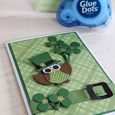 St Patrick Day Cards Handmade, St Patrick’s Day Cards Handmade, St Patrick’s Day Cards Diy, Stampin Up St Patricks Day Cards, St Patrick’s Day Cards, St Patricks Day Cards Handmade, Shamrock Cards, Winter Wonderland Card, Paper Punch Art