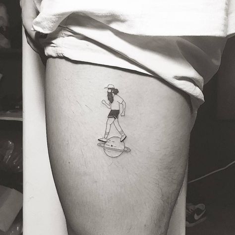 Run Forrest, run Skateboard Tattoo, Astronomy Tattoo, Forrest Gump 1994, Running Tattoo, Cowboy Tattoos, Single Line Tattoo, Dot Tattoos, Forrest Gump, Permanent Tattoo