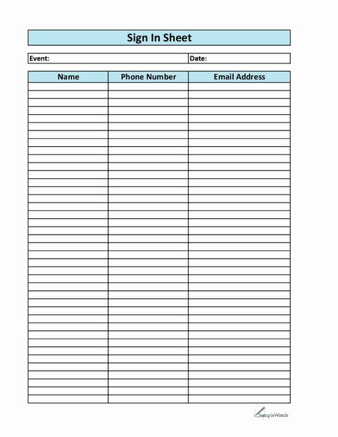 Email Sign Up form Template Lovely Sign Up Sheet Template Name Email Phone Number Sign Up Sheet Template, Template Name, Sign In Sheet Template, Sign Up Sheets, Survey Template, Sign In Sheet, Number Templates, Teacher Signs, Receipt Template