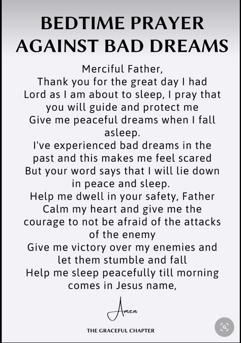 Prayers For Nightmares, Prayer For Bad Dreams, Prayers List, Prayers Against Witchcraft, Prayer To Break Curses, Year Of Jubilee, Night Time Prayers, Exam Prayer, Baby Prayers