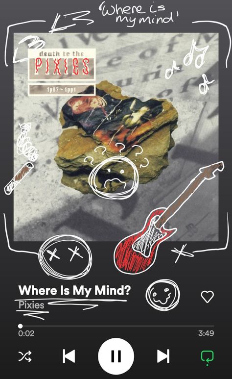 Where Is My Mind Pixies, Cool Lock Screen Wallpaper, Ghost Papa, Where Is My Mind, Music Aesthetic, On The Ground, Arctic Monkeys, Music Lyrics, My Mind