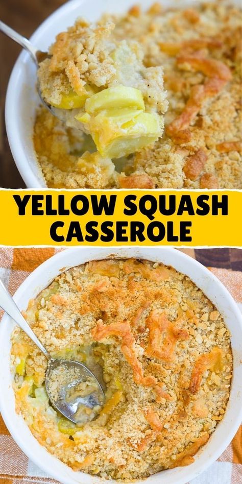 Yellow Squash Casserole Recipe | 100K Recipes Instant Pot Squash Casserole, Buttercup Squash Recipes Baked, Lemon Squash Recipes, Baked Yellow Squash Recipes, Easy Yellow Squash Recipes, Baked Squash Recipes, Easy Squash Casserole, Baked Yellow Squash, Yellow Squash Casserole