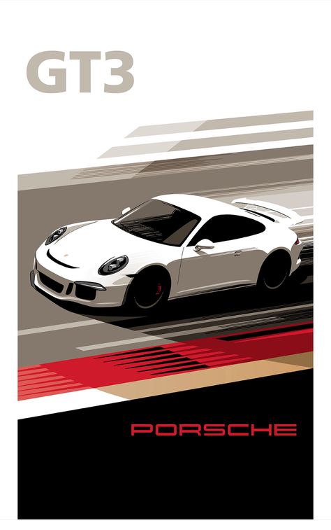 Retro Porsche Poster, Retro Car Poster Graphic Design, Porche Posters, Porsche Poster Graphic Design, Cool Car Posters, Porsche Graphic Design, Cars Poster Design, Porsche Posters Vintage, Automotive Graphic Design