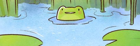 Frog Header, Frog Banner, Notion Decor, Discord Header, Long Widget, Twitter Pics, Frog Wallpaper, Cute Banners, Cute Headers