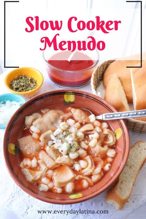 Slow Cooker Menudo Menudo Recipe Easy, Menudo Recipe Authentic, Mexican Menudo Recipe, Traditional Mexican Recipes, Menudo Recipe, Southwest Recipes, Beef Tripe, Recipes For The Whole Family, Mexican Soup