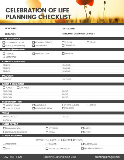 How To Organize A Celebration Of Life, How To Plan A Memorial Celebration, Celebration Of Life Bbq Ideas, Celebration Of Life Planning Checklist, Celebration Of Life Checklist, Planning A Memorial Celebration, Planning A Celebration Of Life Ideas, Candlelight Vigil Ideas, How To Plan A Celebration Of Life