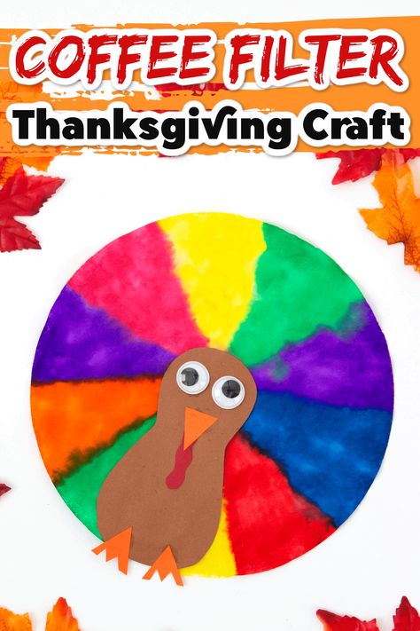 This coffee filter turkey is the perfect way to keep the kids entertained while you're busy in the kitchen on Thanksgiving day! It's an easy Thanksgiving craft that even the younger kids can have fun with! #thanksgivingcraft #turkeycraft #craftsforkids #coffeefiltercraft #kidsactivities Coffee Filter Turkey, Turkey Template, Thanksgiving Crafts For Toddlers, Fun Thanksgiving Crafts, Thanksgiving School, Easy Thanksgiving Crafts, Coffee Filter Crafts, Thanksgiving Activities For Kids, Thanksgiving Place Cards