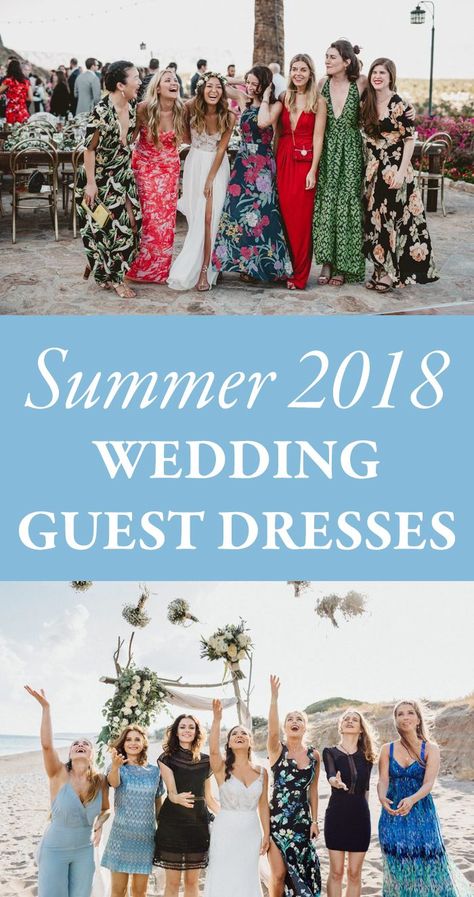 What to Wear to a Summer Wedding - 2018 Summer Wedding Guest Dresses | Junebug Weddings Summer Wedding Guest Dresses, Summer Wedding Guest Outfit, Wedding Guest Outfit Ideas, Summer Occasion Dress, Wedding Ceremony Ideas, Late Summer Weddings, Best Wedding Guest Dresses, Luxury Honeymoon, Summer Wedding Guest