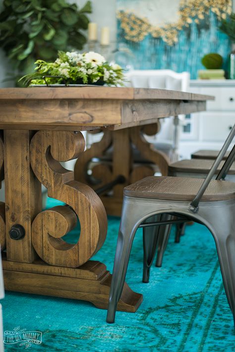 Eclectic Boho Farmhouse Dining Room Design in Teal, Black and White Boho Farmhouse Dining Room, Farmhouse Dining Room Design, Island Remodel, Eclectic Inspiration, Diy Mommy, Contemporary Decor Living Room, Eclectic Farmhouse, Eclectic Boho, Dining Room Spaces