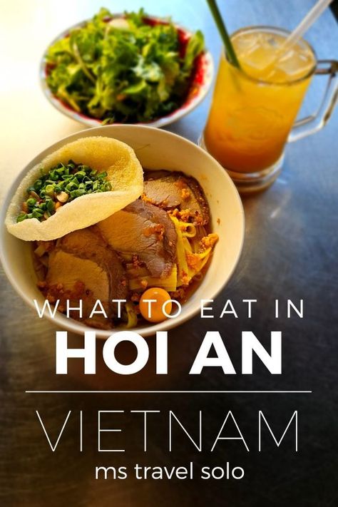 Hoi An Restaurants, Baguette Sandwich, Noodle House, Fried Wontons, Banh Xeo, Hoi An Vietnam, Vietnam Food, Travel Solo, Bbq Restaurant