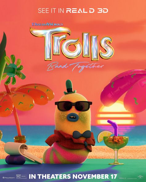 Trolls Poster, Trolls Band Together, Eric Andre, Daveed Diggs, Andrew Rannells, New Movie Posters, Trolls 3, Icona Pop, Films Movies