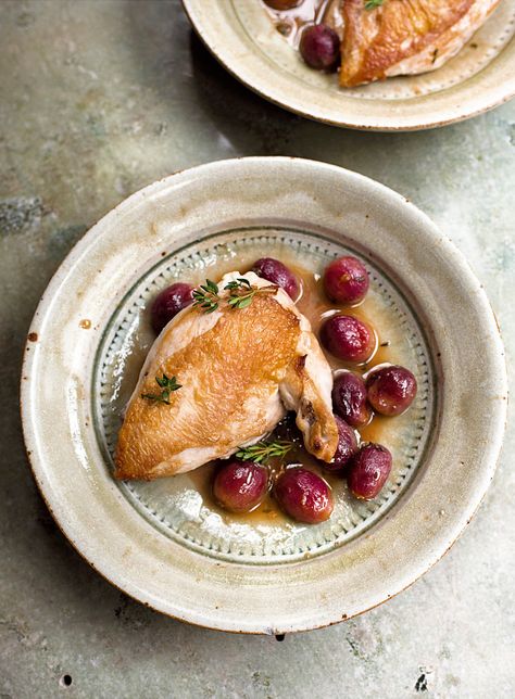 Chicken with Red Grapes and Marsala Autumnal Dinner, Freezing Fresh Herbs, Nigella Lawson Recipes, Chicken Supreme, Marsala Recipe, Garlic Herb Chicken, Ginger Chicken, Herb Chicken, Nigella Lawson