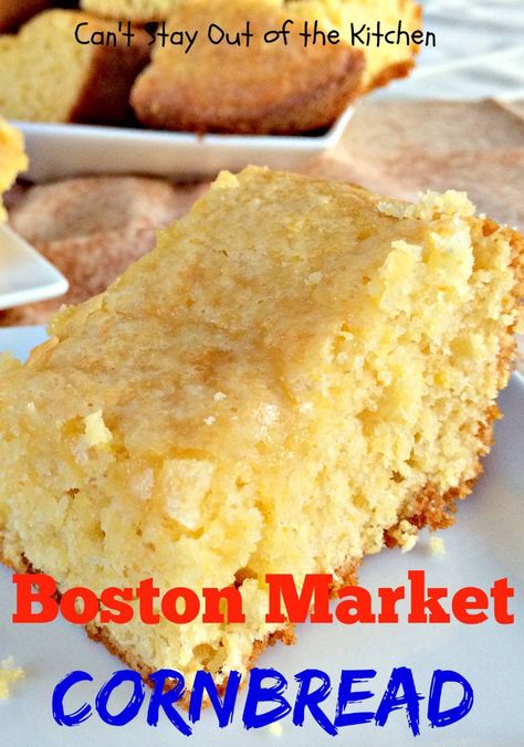 Boston Market Cornbread Recipe, Boston Market Cornbread, Cornbread Recipe Sweet, Boston Market, Buttermilk Cornbread, Jiffy Corn Muffin Mix, Corn Muffin Mix, Sweet Cornbread, Cornbread Recipe