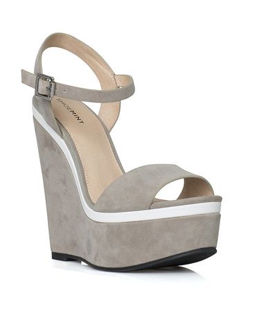 Mirren by ShoeMint.com, $64.99 Flippy Skirt, Grey Wedges, Ladies Handbags, Dove Grey, Shoe Closet, Crazy Shoes, Pretty Shoes, Shoe Obsession, Shoe Lover