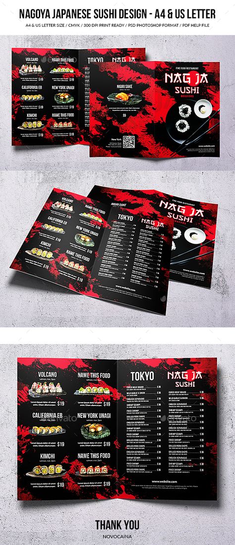 Sushi Menu Design Ideas Japanese Food, Sushi Menu Design Ideas, Japanese Restaurant Menu Design, Sushi Menu Design, Sushi Names, Vegan Bechamel, Unagi Sushi, Japanese Restaurant Menu, Mexican Food Recipes Appetizers