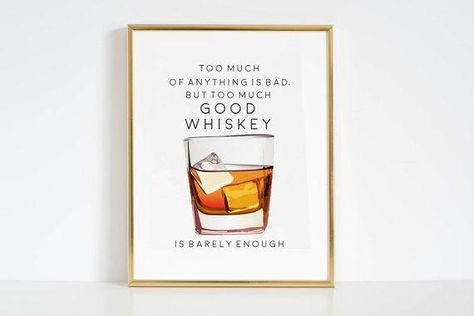 Whiskey Prints Bar Art Whiskey Posters Printable whiskey print #bardecoratingideasforhome Home Bar Interior Design, Drawing Freedom, Bar Ideas For Home, Interior Design Bar, Aesthetic Bar, Bourbon Room, Bar Aesthetic, Decoration Bar, Bar Interior Design