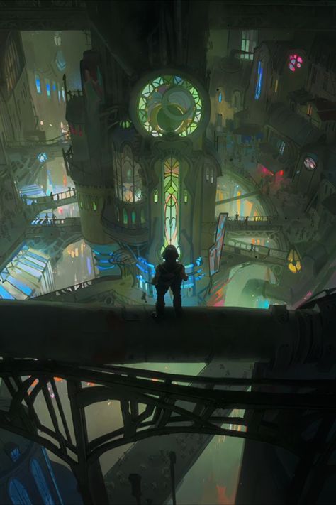 Undercity Arcane, Arcane Art, Digital Art Painting, Underground Cities, Cyberpunk City, Fantasy City, Riot Games, Art Digital Art, Futuristic City