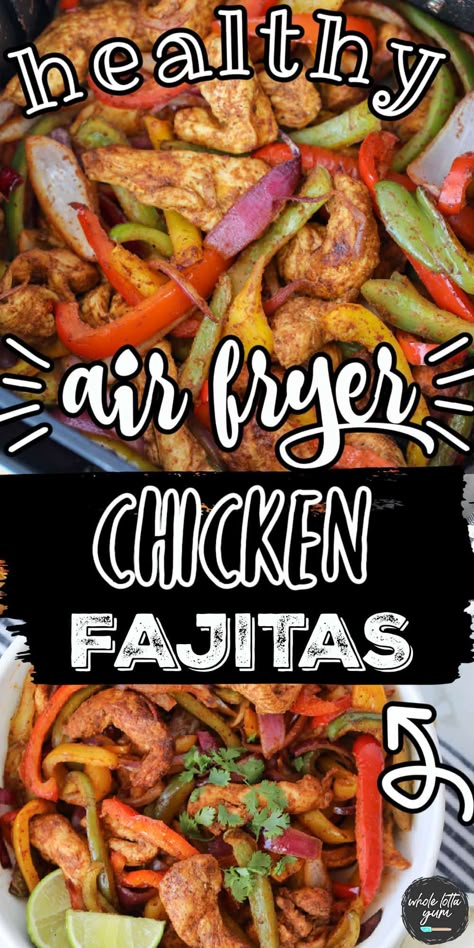 air fryer chicken fajitas Quick And Easy Chicken Dinner, Healthy Air Fryer Chicken, Air Fryer Chicken Fajitas, Fajita Mix, Easy Chicken Dinner, Healthy Air Fryer, Keto Gluten Free, Chicken Fajita Recipe, Air Fryer Recipes Chicken