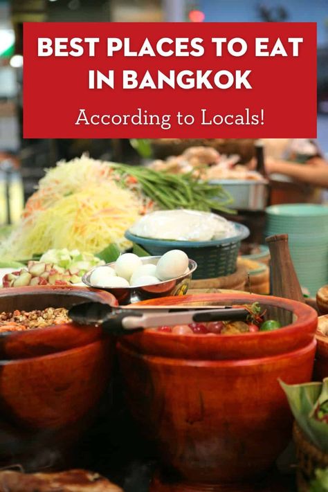 Locals know best. Here is a list of restaurants and street food areas that won't disappoint for your next trip to Bangkok! Best Restaurants In Bangkok, Bangkok Street Food, Bangkok Restaurants, Bangkok Restaurant, Bangkok Food, Bangkok Travel, Cheap Eats, Local Restaurant, Cheap Meals